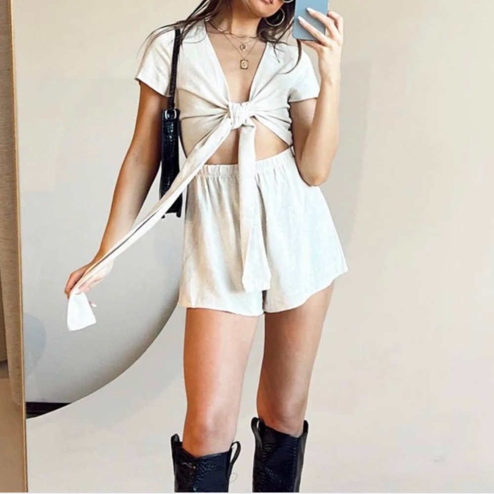 Beige Romper